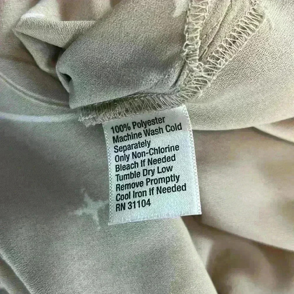 Kaari Blue Whimsical Long Sleeve Ruffle Flowy Tunic, XL - Picture 9 of 9